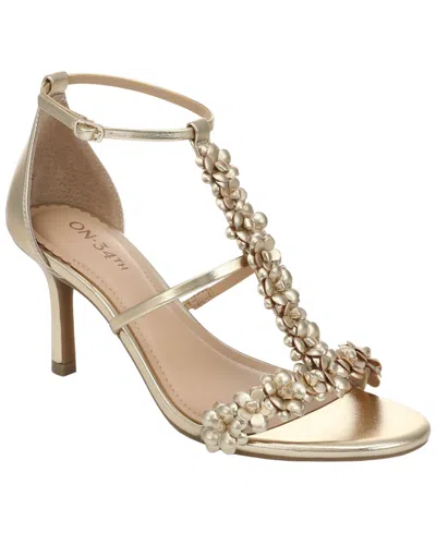 On 34th Women's Mid Stiletto Heel Sandals, Macy's Exclusive In Gold