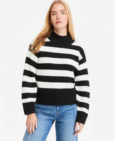 On 34th Women's Mock-neck Relaxed Barrel Sleeve Sweater, Macy's Exclusive In Multi