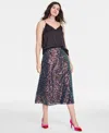 On 34th Women's Multi Sequin Midi Skirt, Created For Macy's In Deep Black