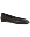 On 34th Naomiep Womens Faux Leather Slip On Ballet Flats In Black Smooth