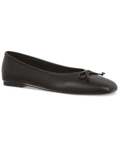 On 34th Women's Naomie Ballet Flats, Created For Macy's In Black Smooth