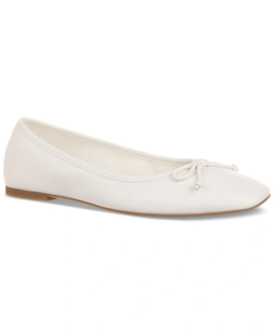 On 34th Women's Naomie Ballet Flats, Created For Macy's In White Smooth