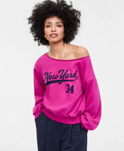 On 34th Women's New York Sweatshirt, Macy's Exclusive- Molly Rogers Capsule Collection In Pink