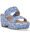 ON 34TH WOMEN'S NORINA WOVEN TWO BAND WEDGE SANDALS, CREATED FOR MACY'S