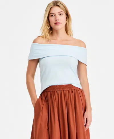 On 34th Women's Off-the-shoulder Jersey Knit Top, Macy's Exclusive In White