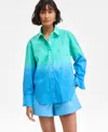 On 34th Women's Ombre Rhinestone Shirt, Exclusively At Macy's In Multi