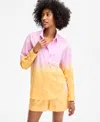 On 34th Women's Ombre Rhinestone Shirt, Exclusively At Macy's In Multi