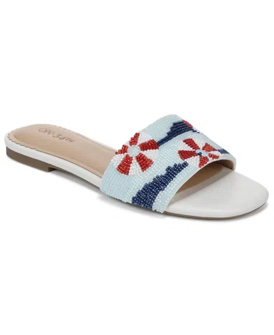 On 34th Women's Parvatii Square Toe Flat Sandals, Macy's Exclusive In Blue