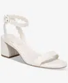 On 34th Women's Pathina Scalloped Block Heel Sandals, Exclusively At Macy's In White Smooth