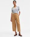 On 34th Women's Pleated Barrel-leg Ankle Pants, Macy's Exclusive In Brown