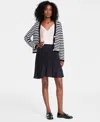 On 34th Women's V-neck Patch-pocket Cardigan, Created For Macy's In Deep Black