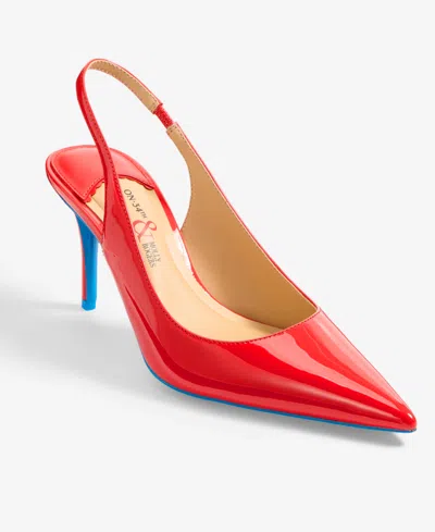 On 34th Women's Pointed-toe Slingback Pumps, Macy's Exclusive- Molly Rogers Capsule Collection In Red