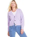 On 34th Women's Pointelle-stitch Cardigan, Created For Macy's In Larkspur