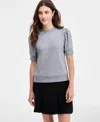 On 34th Women's Puff-sleeve French Terry Sweatshirt, Macy's Exclusive In Gray