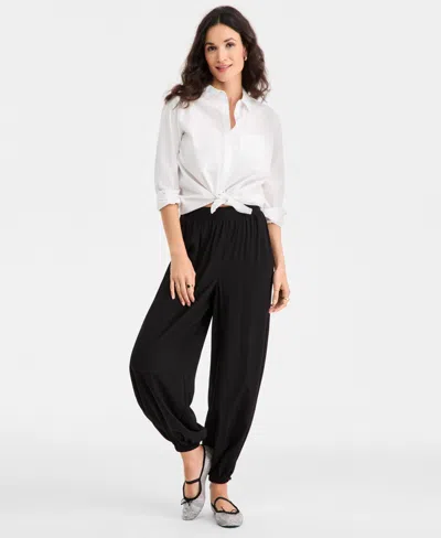 On 34th Women's Pull-on Balloon Pants, Macy's Exclusive In Black