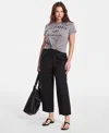 On 34th Women's Pull-on Utility Barrel Pants, Exclusively At Macy's In Deep Black