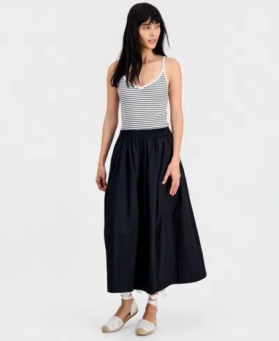 On 34th Women's Pull-on Midi Circle Skirt, Macy's Exclusive In Multi