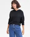 On 34th Women's Pullover Hoodie Sweater, Macy's Exclusive In Black