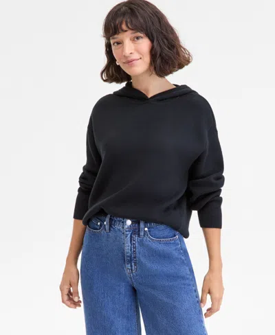On 34th Women's Pullover Hoodie Sweater, Macy's Exclusive In Black