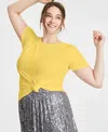 Shop On 34th Women's Ribbed T-shirt, Xxs-4x, Created For Macy's