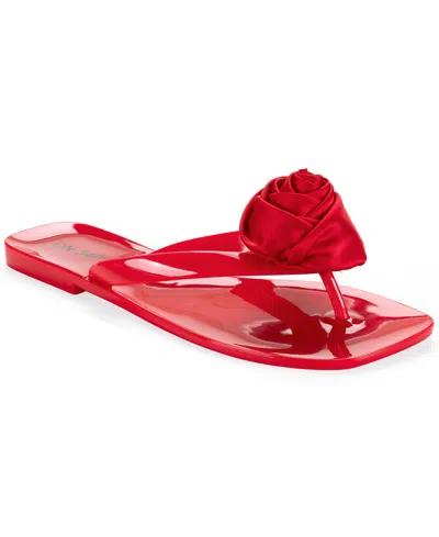 On 34th Women's Ruusu Flower Jelly Thong Sandals, Macy's Exclusive In Multi