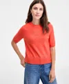 On 34th Women's Saddle Short Sleeve Sweater, Macy's Exclusive In Orange