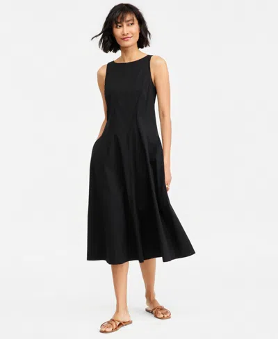 On 34th Women's Seamed Boatneck Midi Dress, Macy's Exclusive In Black