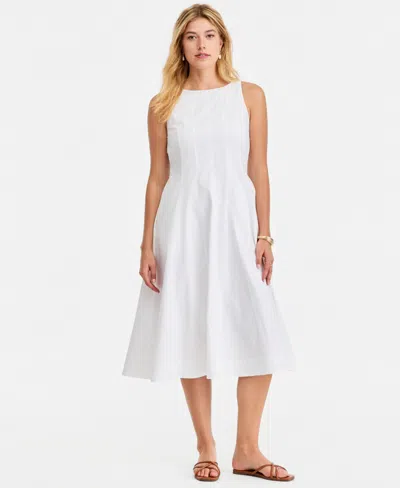 On 34th Women's Seamed Boatneck Midi Dress, Macy's Exclusive In White