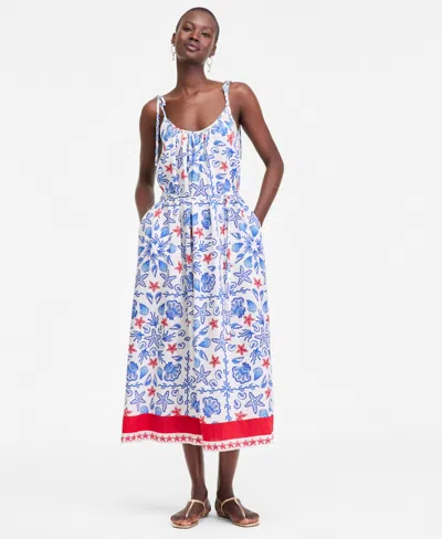 On 34th Women's Seashell Tie-shoulder Maxi Dress, Macy's Exclusive In Multi