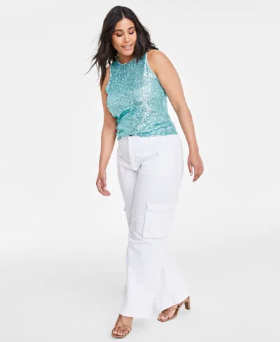 On 34th Women's Sequined Tank, Created For Macy's In Laguna