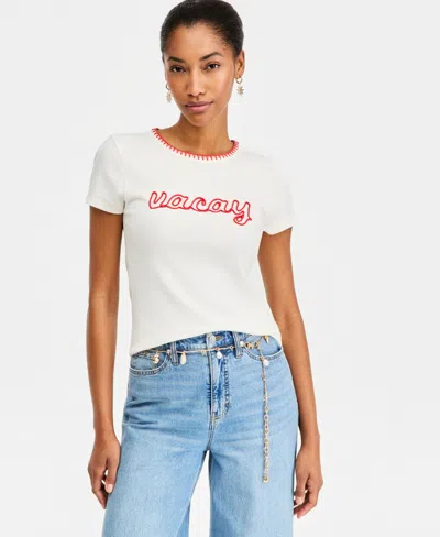 On 34th Women's Short-sleeve Vacay Graphic T-shirt, Macy's Exclusive In White