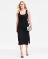 On 34th Women's Side-tie Tank Midi Dress, Exclusively At Macy's