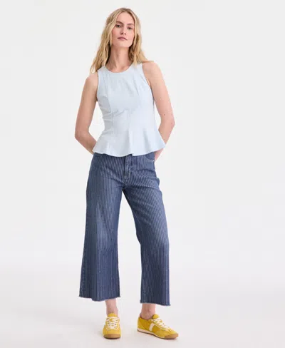 On 34th Women's Sleeveless Princess Seam Ponte Top, Macy's Exclusive In Blue