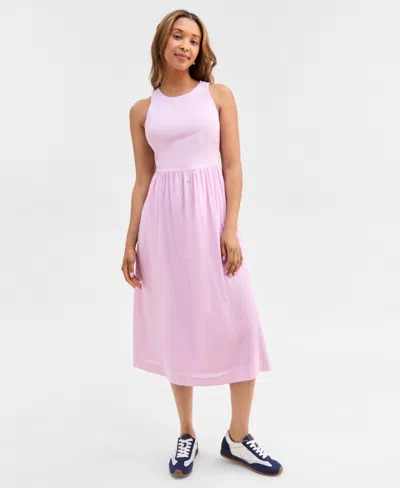 On 34th Women's Sleeveless Tank Midi Dress, Created For Macy's In Pink