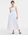 On 34th Women's Square-neck Maxi Dress, Exclusively At Macy's In Bright White
