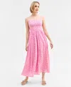 On 34th Women's Square-neck Maxi Dress, Exclusively At Macy's In Fuchsia Purple