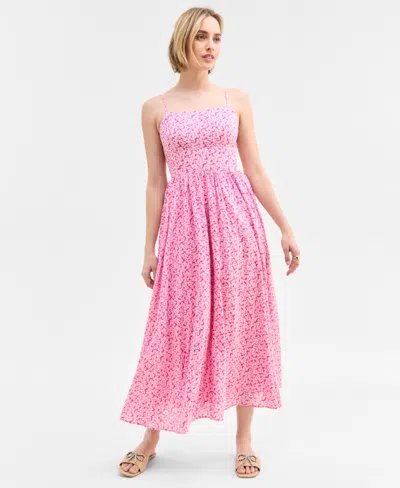 On 34th Women's Square-neck Maxi Dress, Exclusively At Macy's In Fuchsia Purple