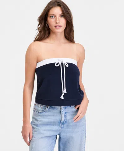 On 34th Women's Strapless Terry Tube Top, Macy's Exclusive In Blue