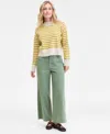 On 34th Women's Striped Mock Neck Sweater, Macy's Exclusive In Multi