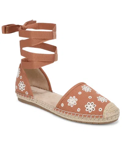 On 34th Women's Sunnii Almond Toe Flats, Macy's Exclusive In Brown
