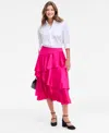 On 34th Women's Tiered Ruffle Midi Skirt, Macy's Exclusive In Pink