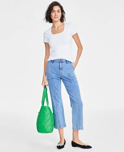 On 34th Women's Utility Ankle-length Jeans, Created For Macy's In Vintage Medium