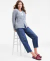 On 34th Women's V-neck Cardigan, Macy's Exclusive In Gray