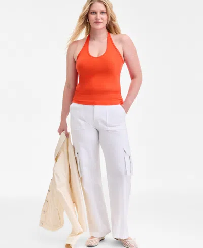 On 34th Women's V-neck Halter Top, Exclusively At Macy's
