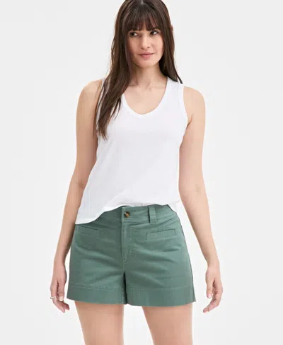 On 34th Women's V-neck Sleeveless Tank Top, Exclusively At Macy's In Bright White
