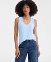 On 34th Women's V-neck Sleeveless Tank Top, Exclusively At Macy's In Pale Spring