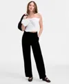 On 34th Women's Velvet Wide-leg Trouser Pants, Macy's Exclusive In Animal Print