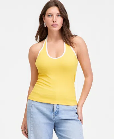 On 34th Women's V-neck Halter Top, Exclusively At Macy's In White