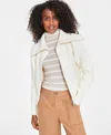 On 34th Women's Zip Up Sweater Cardigan, Created For Macy's In Alabaster