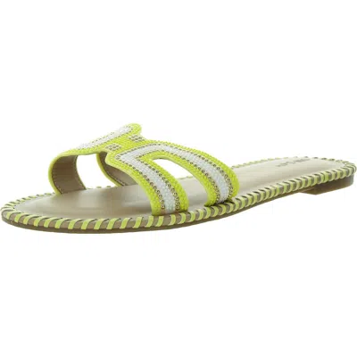 On 34th Womens Beaded Textured Slide Sandals In Multi